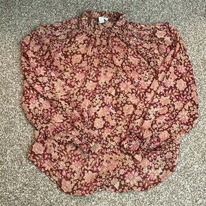 Joie Floral Long Sleeve Blouse